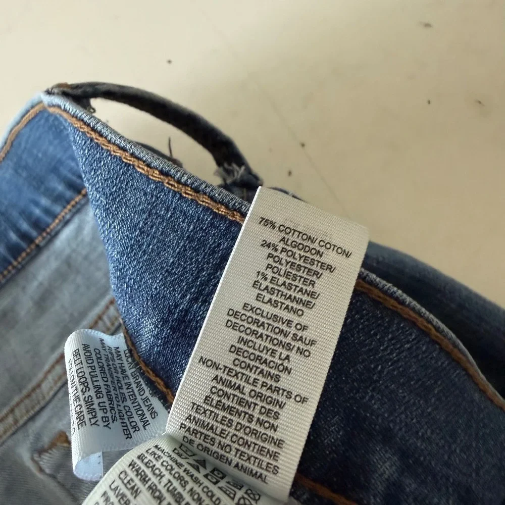 Lucky Brand 121 Slim Jeans Mens 38x30 Medium Wash Blue Denim Straight Leg Pants